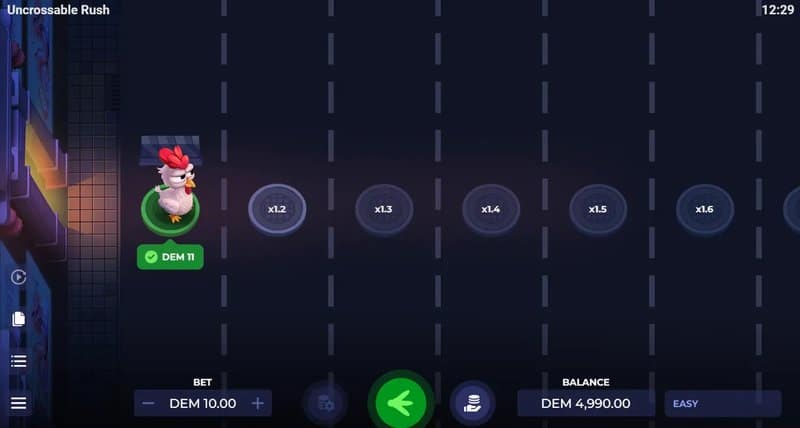 Best uncrossable rush crash game in Spain